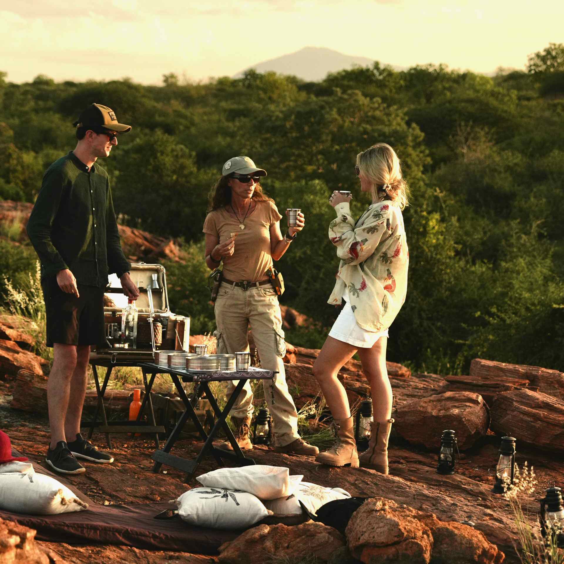 Conversation in safari Kenya